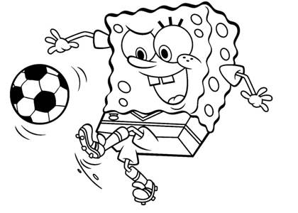 Спанч Боб раскраска 12
