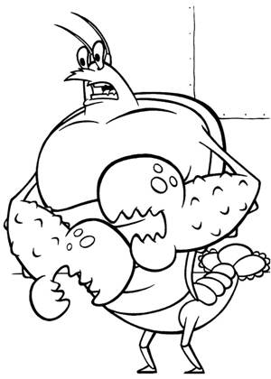 Спанч Боб раскраска 24