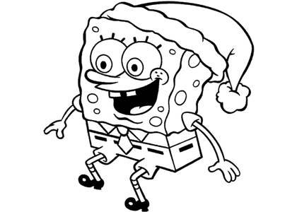 Спанч Боб раскраска 9