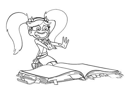 Раскраски Звездочка против силы зла Звездочка против силы зла раскраска 1