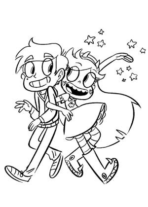 Раскраски Звездочка против силы зла Звездочка против силы зла раскраска 10