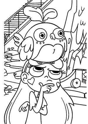 Раскраски Звездочка против силы зла Звездочка против силы зла раскраска 13