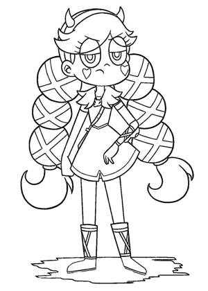 Раскраски Звездочка против силы зла Звездочка против силы зла раскраска 15