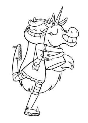 Раскраски Звездочка против силы зла Звездочка против силы зла раскраска 16