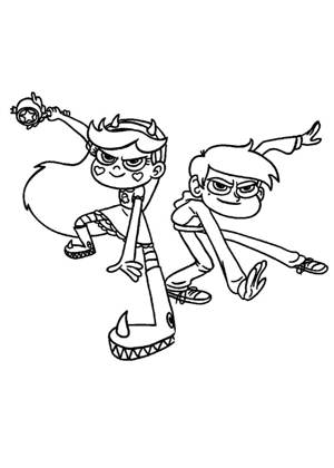 Раскраски Звездочка против силы зла Звездочка против силы зла раскраска 18