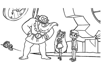 Раскраски Звездочка против силы зла Звездочка против силы зла раскраска 2