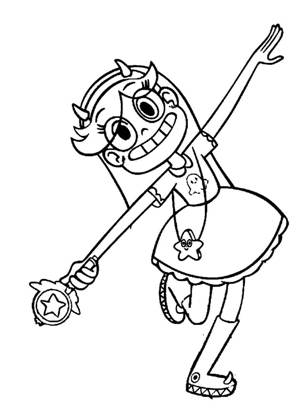 Раскраски Звездочка против силы зла Звездочка против силы зла раскраска 20