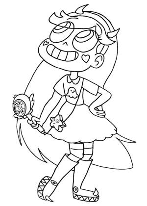 Раскраски Звездочка против силы зла Звездочка против силы зла раскраска 26