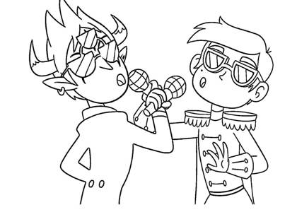 Раскраски Звездочка против силы зла Звездочка против силы зла раскраска 5