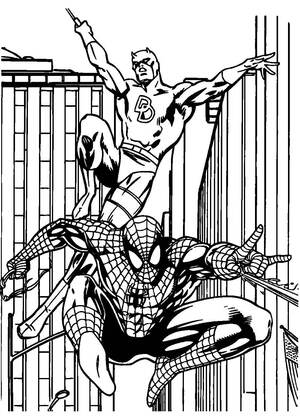 Супергерои – раскраска 12