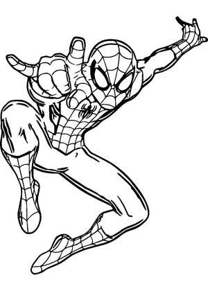 Супергерои – раскраска 14