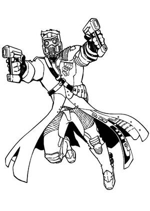 Супергерои – раскраска 18