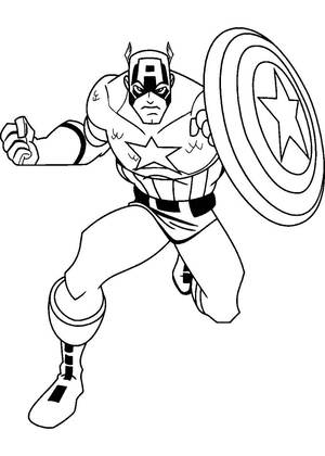 Супергерои – раскраска 2