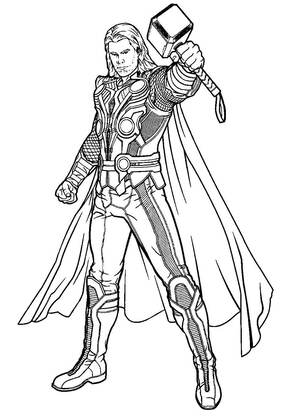 Супергерои – раскраска 23