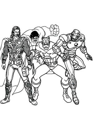 Супергерои – раскраска 29