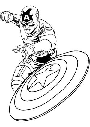 Супергерои – раскраска 3