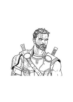 Супергерои – раскраска 33