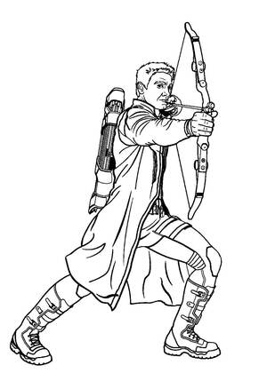 Супергерои – раскраска 35