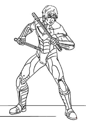 Супергерои – раскраска 37