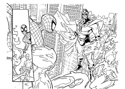 Супергерои – раскраска 43