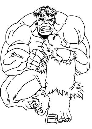 Супергерои – раскраска 7