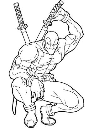 Супергерои – раскраска 8