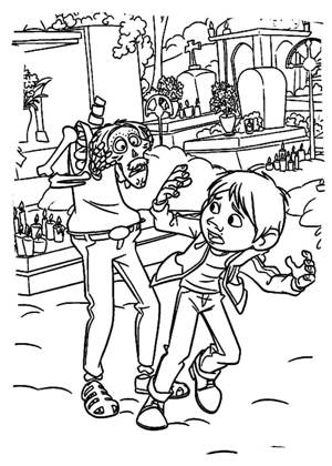 Тайна Коко раскраска 11