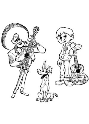 Тайна Коко раскраска 17