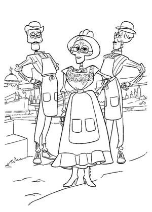 Тайна Коко раскраска 19