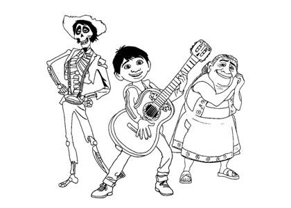 Тайна Коко раскраска 2