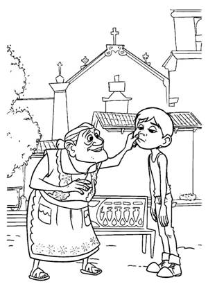 Тайна Коко раскраска 22