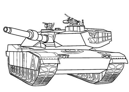 Танки раскраска 11