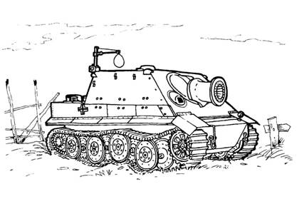 Танки раскраска 28
