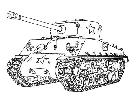 Танки раскраска 31