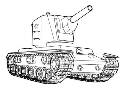 Танки раскраска 33