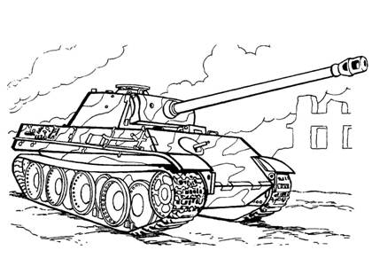 Танки раскраска 34