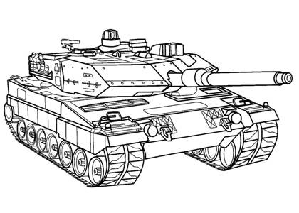 Танки раскраска 39