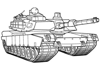 Танки раскраска 5