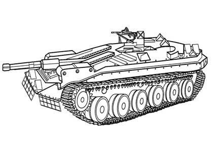 Танки раскраска 7