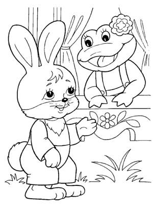 Раскраски Теремок Теремок – раскраска 10