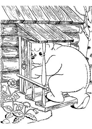 Раскраски Теремок Теремок – раскраска 12