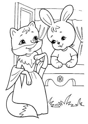 Раскраски Теремок Теремок – раскраска 17