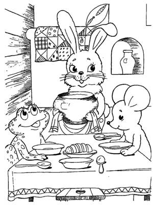 Раскраски Теремок Теремок – раскраска 18