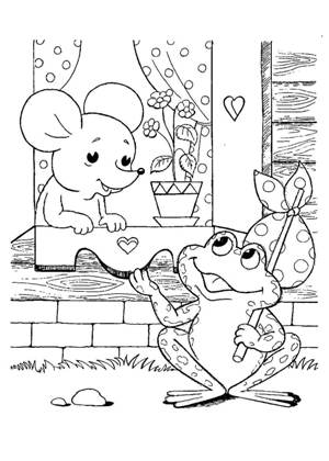 Раскраски Теремок Теремок – раскраска 20