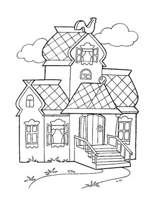 Раскраски Теремок Теремок – раскраска 6