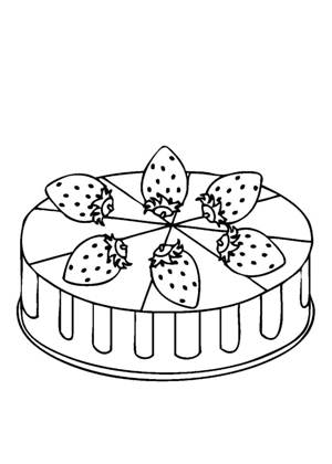 Торты раскраска 13
