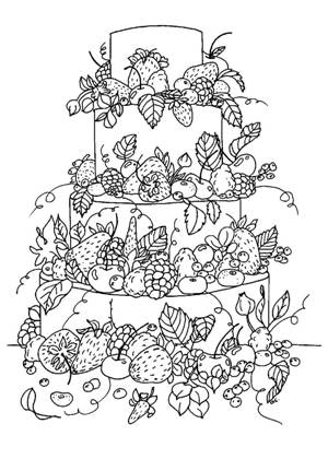 Торты раскраска 28