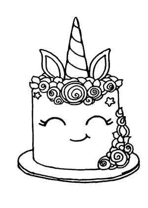 Торты раскраска 29