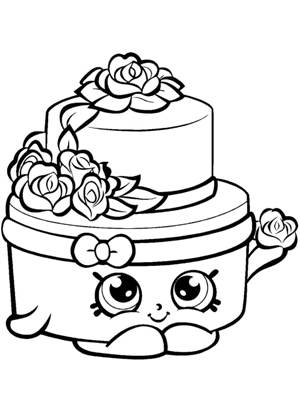 Торты раскраска 7