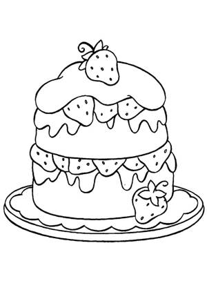 Торты раскраска 8